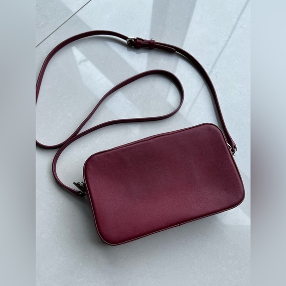 FURLA Fortuna Leather Quilted Crimson Crossbody Bag - Picture 4 of 10